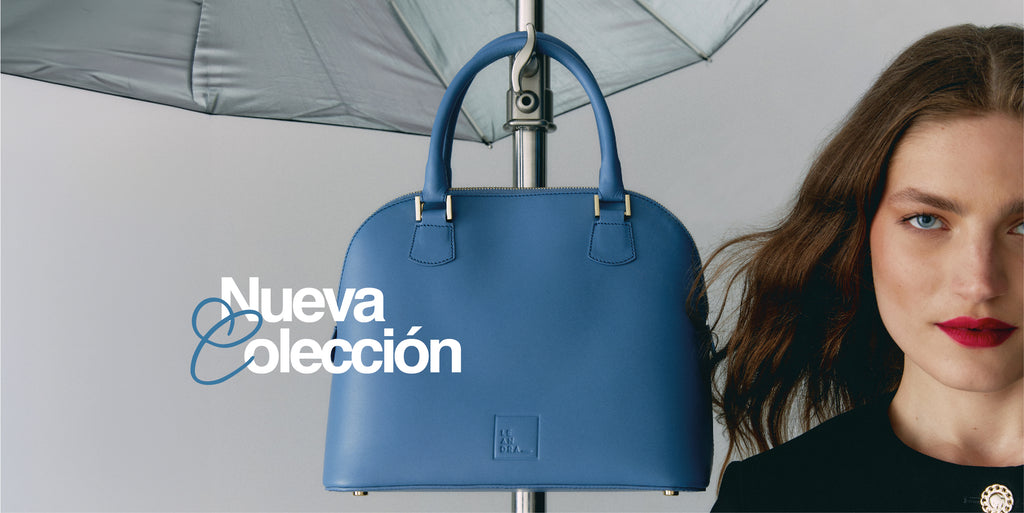 Nueva Colección de bolsos de piel Leandra fabricados en Ubrique, España Leandra a la venta en leandrabrand.com