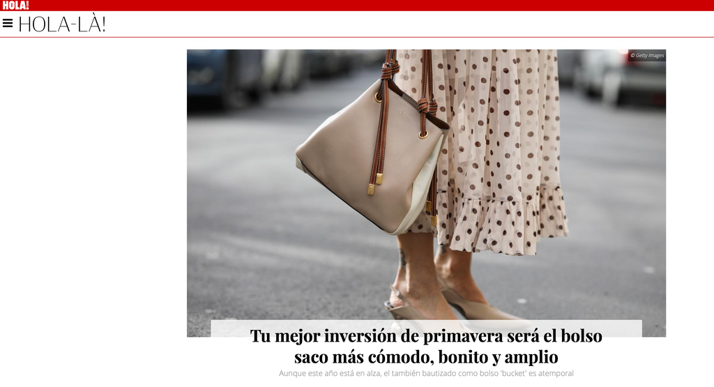 Hola.com Tu mejor inversión de primavera será el bolso saco más cómodo, bonito y amplio.