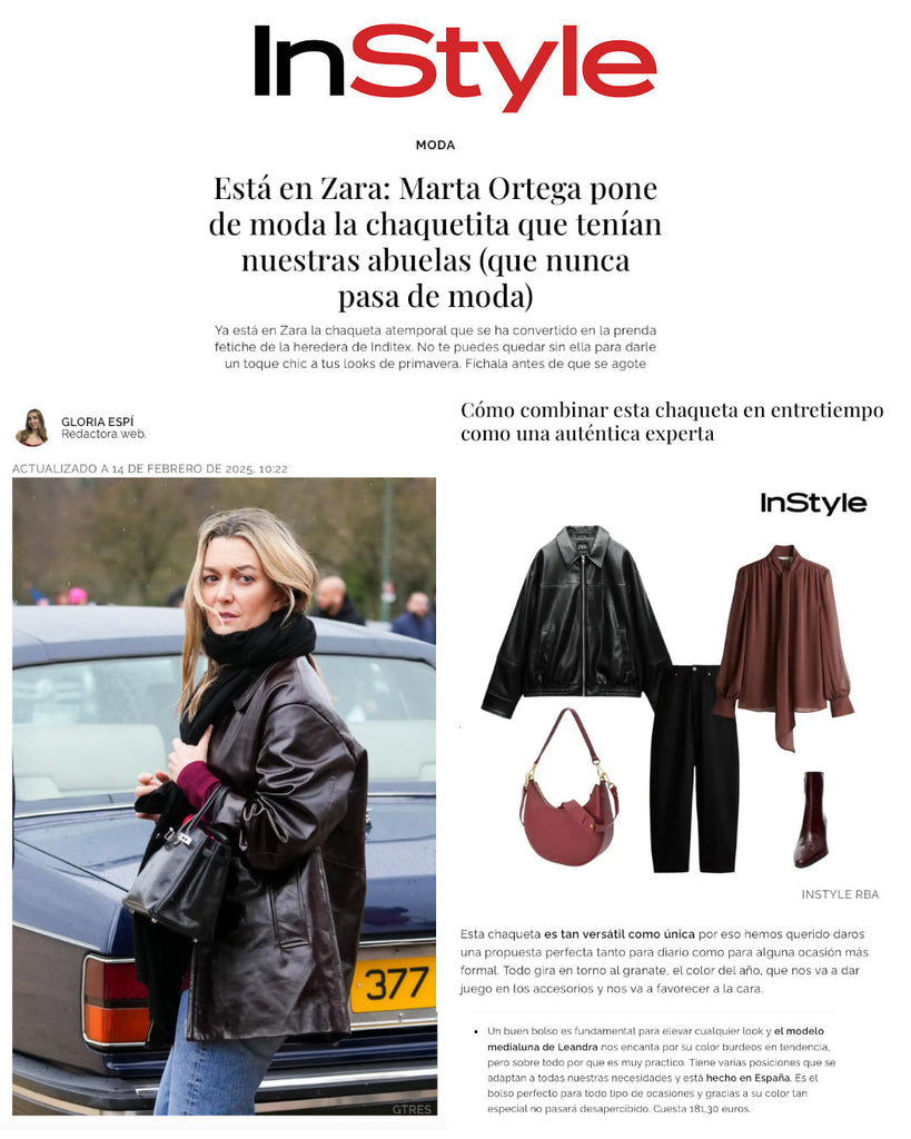 Leandra en In Style "Cómo combinar esta chaqueta de Zara de entretiempo como una auténtica experta"