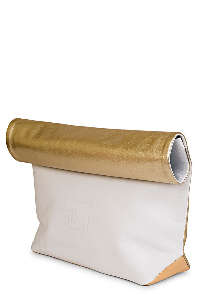 Paper Bag dorado piel Leandra - Leandra