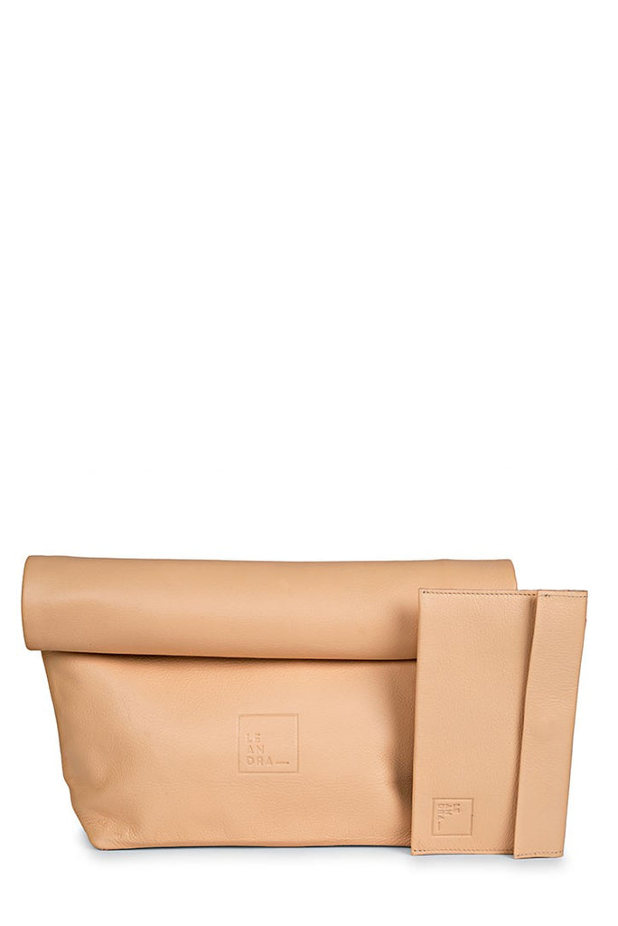 Paper Bag nude piel Leandra - Leandra